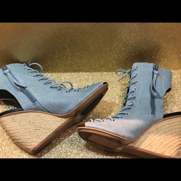 Rebecca Minkoff Light blue jean wedges - Picture 3 of 3